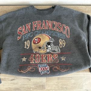 49ers Abercrombie Oversized Crewneck